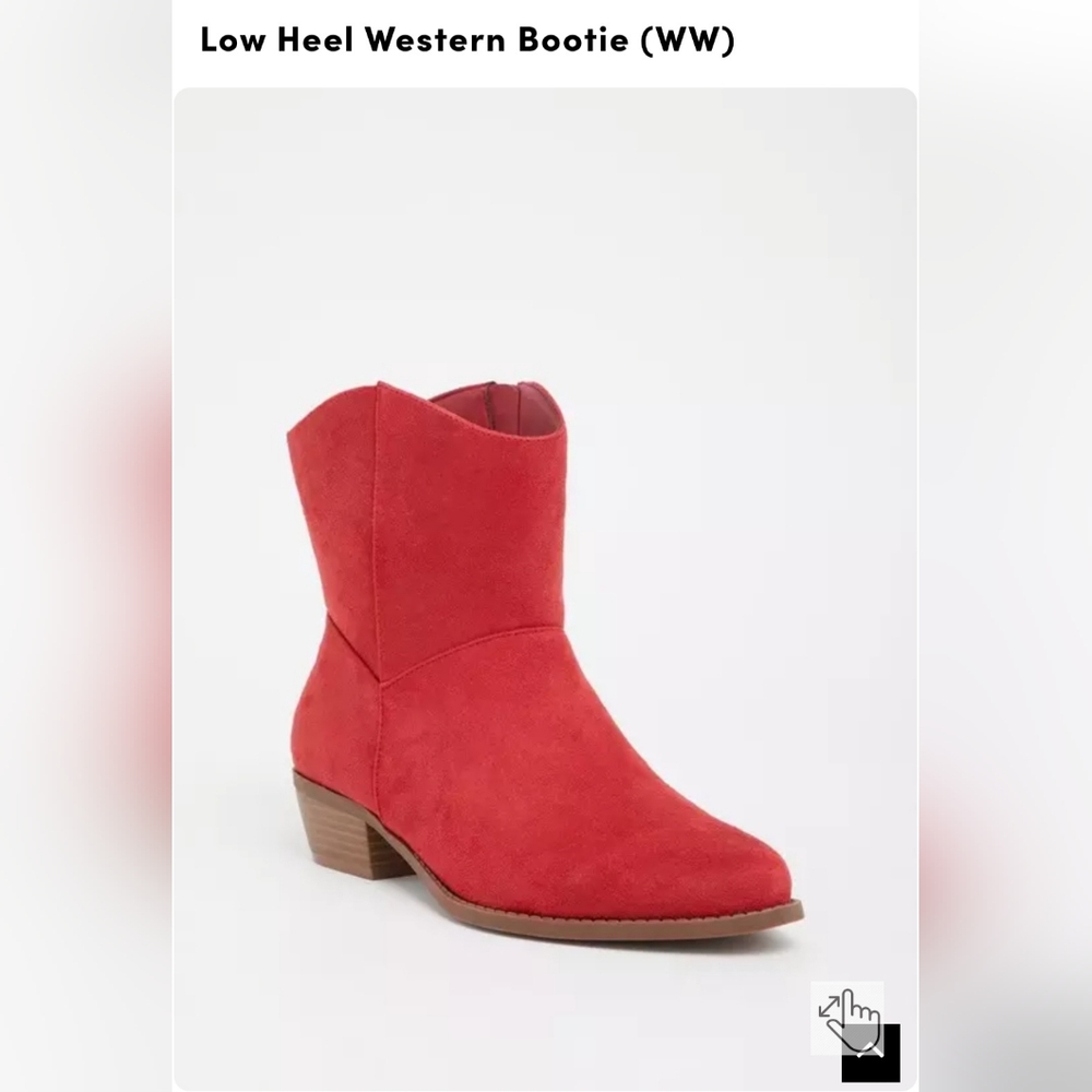 Red Suede Ankle Boots